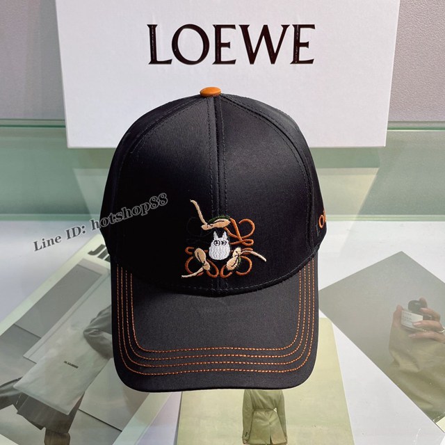 Loewe羅意威2022春夏新款滿繡logo夏季棒球帽 男女同款跑步遮陽防曬鴨舌帽 mmyj3157